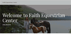 Desktop Screenshot of faithequestriancenter.com