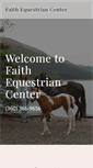 Mobile Screenshot of faithequestriancenter.com