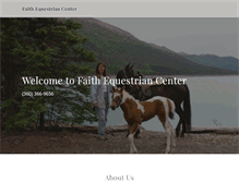 Tablet Screenshot of faithequestriancenter.com